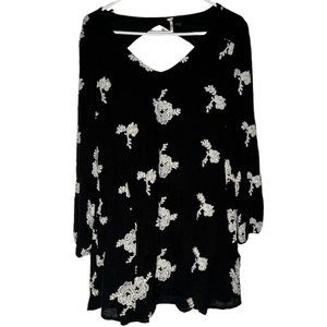 Free People Emma Austin Floral Embroidered Trapez… - image 1